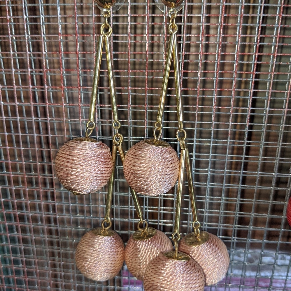 Pink earrings